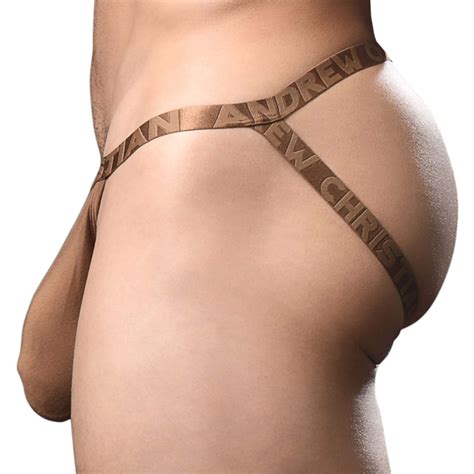 Andrew Christian Almost Naked Lust Modal Jockstrap Brown INDERWEAR