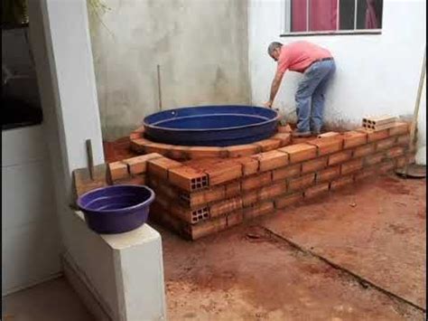 Piscina de caixa d água YouTube Como fazer uma piscina Piscinas