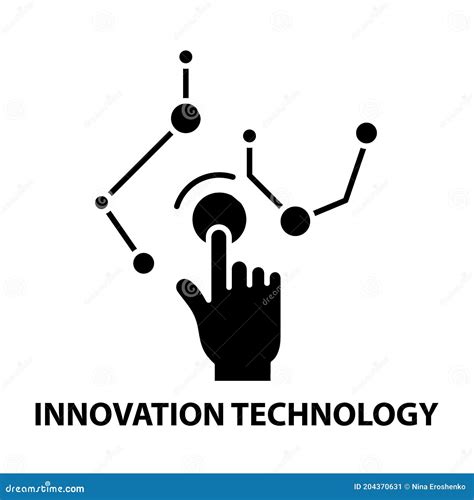 Innovation Technology Symbol Icon Black Vector Sign With Editable