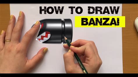 How To Draw Banzai Bill From Mario Youtube