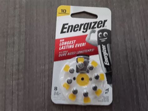 8 PILES AUDITIVE Bouton ZA 10 Zinc Air Energizer 1 45 V EUR 3 50