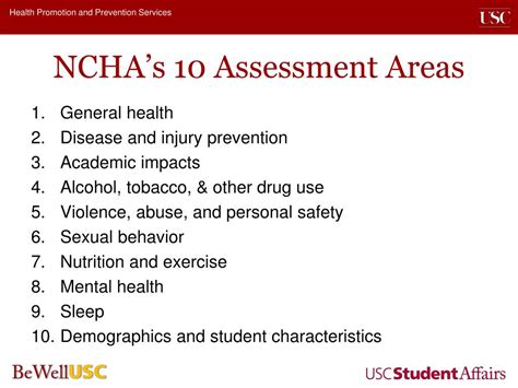 Ppt Using The Acha Ncha To Assess Health In The International Student