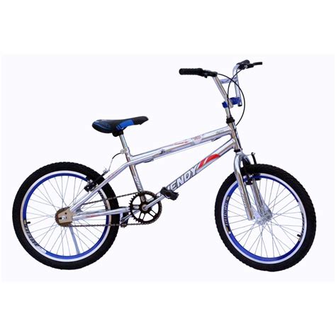 Bicicleta Aro 20 Wendy Cross Cromada Com Aero Selim Prata E Azul