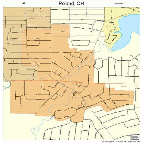 Poland Ohio Street Map 3963954