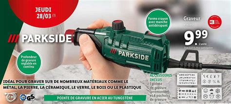 Promo Graveur Parkside Chez Lidl ICatalogue Fr