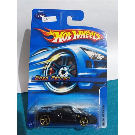 Jual HOT WHEELS ENZO FERRARI HITAM BLUE CARD Shopee Indonesia