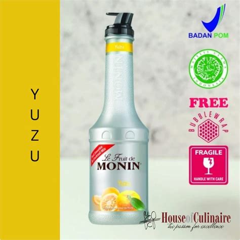Jual Monin Puree Mix Yuzu 1000 Ml Shopee Indonesia