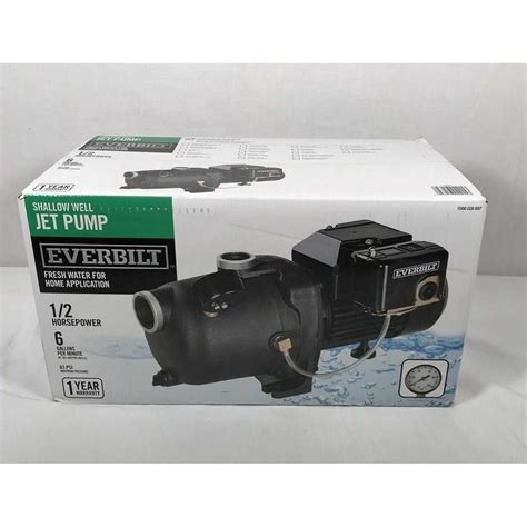 Everbilt 1 2 HP Shallow Well Jet Pump Hardwares Online Store