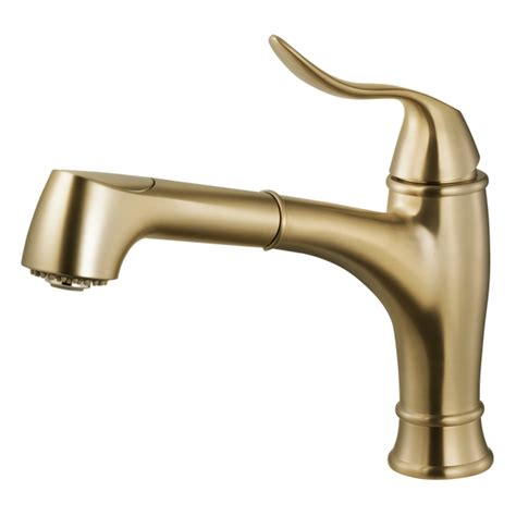 Houzer Surge Pull Out Kitchen Faucet Brushed Brass Surpo 571 Bb