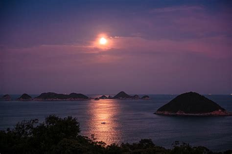 Moonrise Landscape Photography Stock Photo - Download Image Now ...