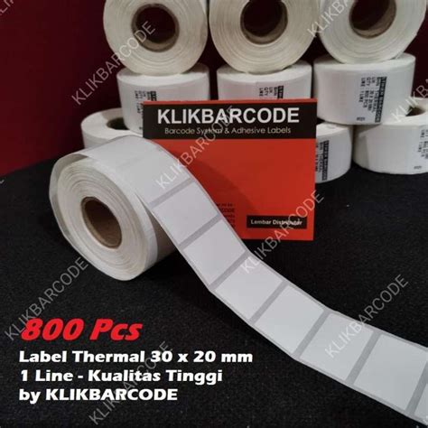 Jual Stiker Kertas Label Barcode Thermal Ukuran 30X20Mm 30 X 20 Mm