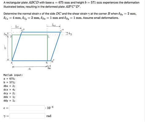 A Rectangular Plate Abcd With Base A 675 Mm And Height B 571 Mm