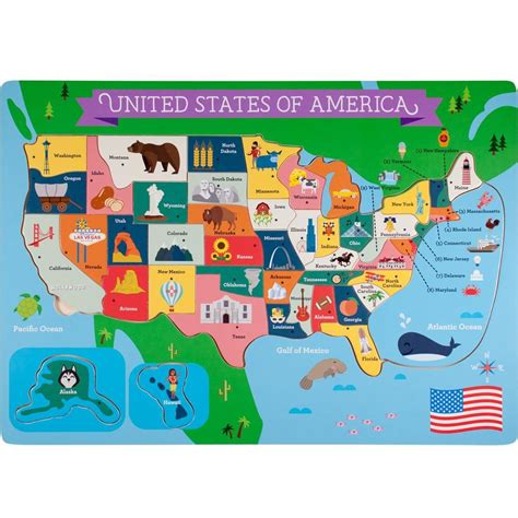 Fifty Nifty USA States Puzzle | TPUZ-801