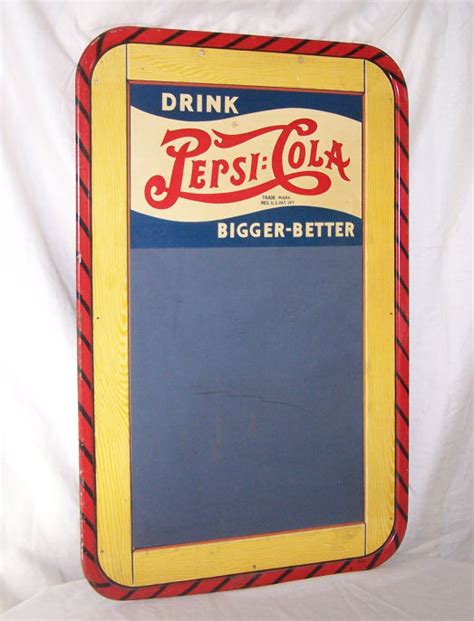 Bargain John S Antiques Antique Pepsi Menu Board Tin Sign From The 1940 S Bargain John S