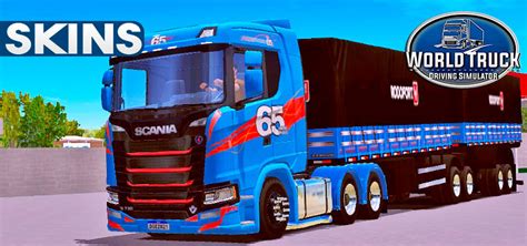 Skins Scania S Azul Ediçao Especial 65 Anos Scania Brasil no Bitrem