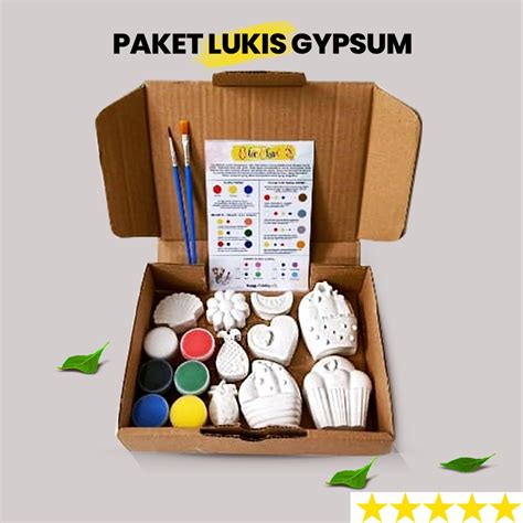 Jual Paket Lukis Gypsum Set Melukis Anak Lengkap Mewarnai Patung