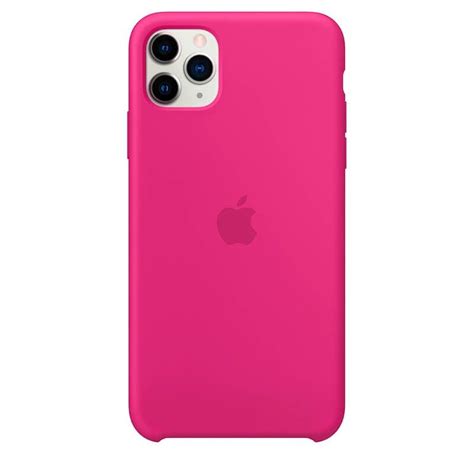 Funda De Silicona Suave Con Logo Para Apple Iphone 11 Pro Max Rosa