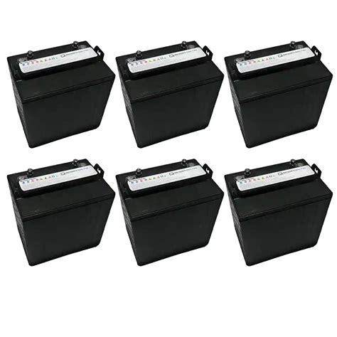 Set Di Batterie Di Ricambio Q Batteries Per Golf Car Club Car Turf