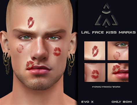 Second Life Marketplace Lal Face Kiss Marks Lel Evo X Bom Only