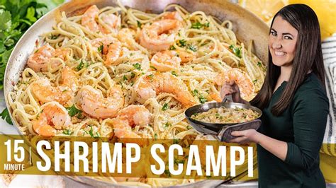 Minute Shrimp Scampi Youtube Stay At Home Chef Shrimp Scampi