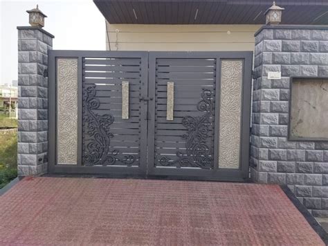 Modern Black Mild Steel Main Gate For Home At Sq Ft In Ponda