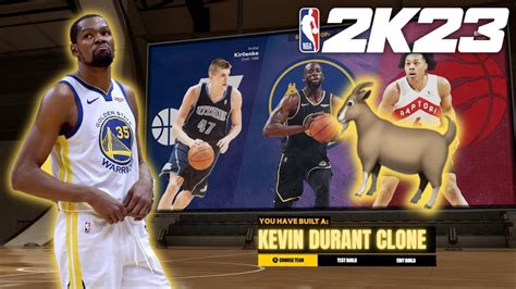 Best Power Forward Build In Nba 2k23 Kevin Durant Build Youtube