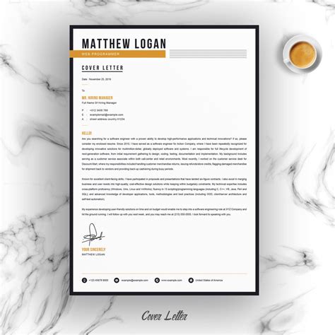 Matthew Resume And Cv Template 192822 Templatemonster