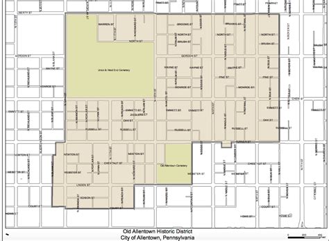 Historic District Maps — Old Allentown Preservation Association