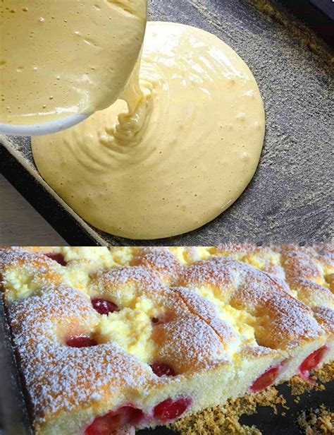 Omas Quark Kirsch Kuchen In Weniger Als Minuten Zubereitet Welt Rezept