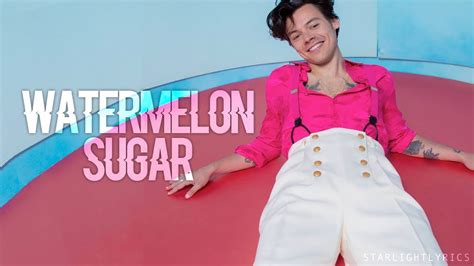 Harry Styles Watermelon Sugar Lyrics Hd Youtube