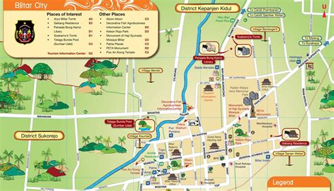 peta kota blitar