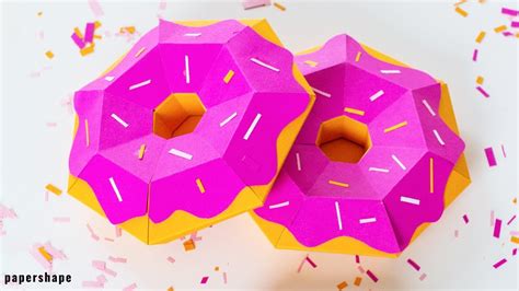 How To Make Paper Donuts YouTube