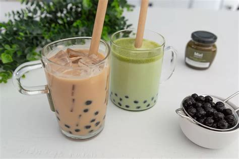 Prépare Un Bubble Tea Maison Avec Kit Perles Thé Et Lait