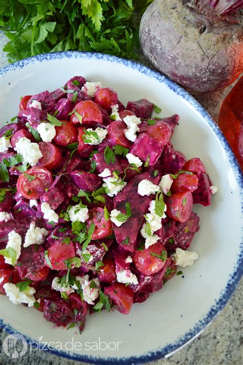 Ensalada Cremosa De Betabel Pizca De Sabor