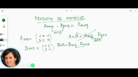 Producto De Matrices Youtube