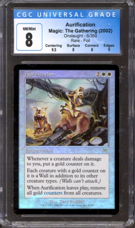 Magic The Gathering Onslaught Foil Aurification Cgc Near Mint