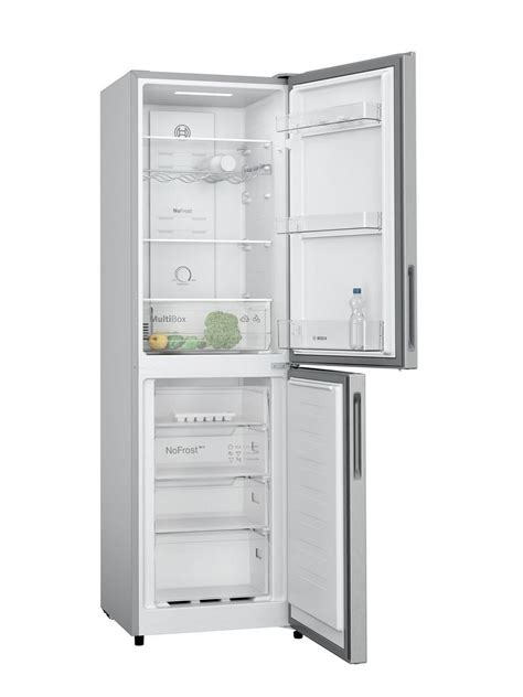 Bosch Kgn Nlfag Cm Tall Frost Free Fridge Freezer In Silver Cm