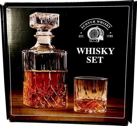 Whiskey Set Delig Karaf En Glazen Vaderdag Kado Tumbler Glas