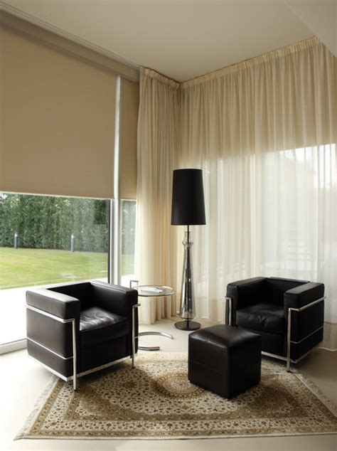 Window Treatments - Modern - Living Room - miami - by Kathryn Interiors ...