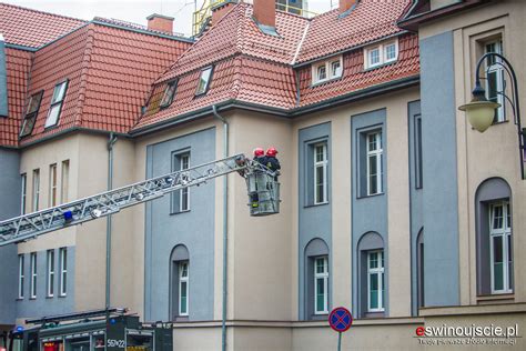 Pożar Szpitala w Świnoujściu ćwiczenia strażaków Świnoujście w sieci