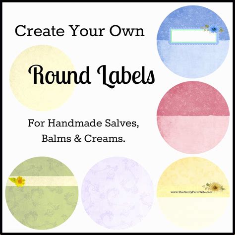 Make My Own Template Free Of How to Create Your Own Round Labels – the