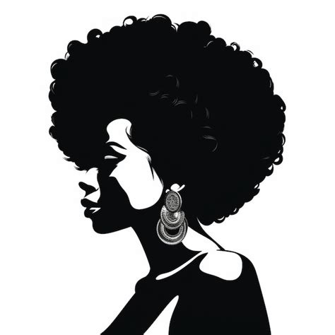 Premium Ai Image A Close Up Of A Woman With A Large Afro Hair