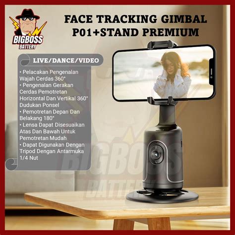 Jual Smart Gimbal Camera Tripod Auto Face Tracking P01 Sensor Handphone