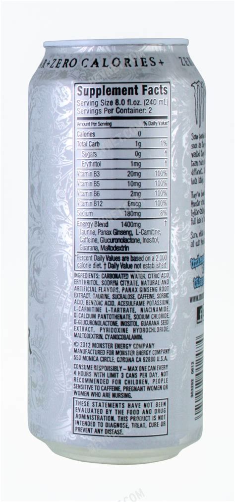 Zero Ultra | Monster Energy | BevNET.com Product Review + Ordering ...