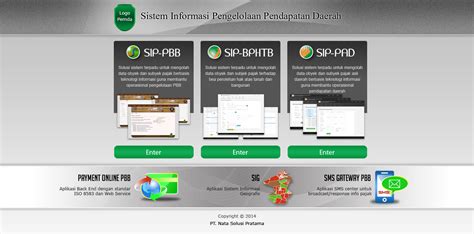 Sistem Informasi Pengelolaan Pajak Daerah Terintegrasi