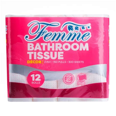 Femme Bathroom Tissue 2ply 300 Sheets 12 Rolls