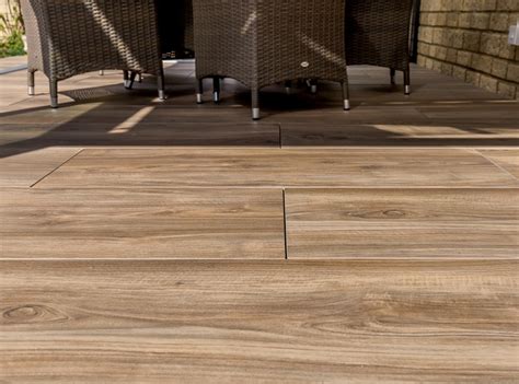 Decking And Porcelain Paving Perfect Partners