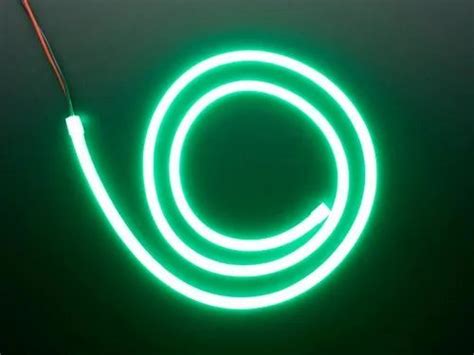 Lightron 5 Meter Green Led Flexible Neon Strip Silicon Ip55 12 V Dc