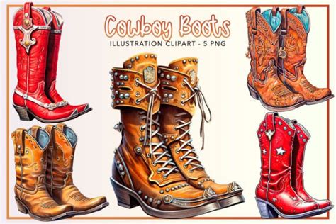 Cowboy Boots Sublimation Bundle Graphic By Ds Art Creative Fabrica