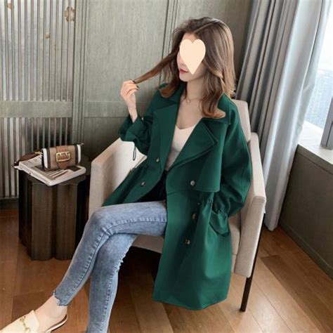 Trenchcoat Women S Mid Length Spring And Autumn New Coat Korean